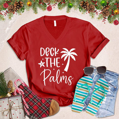Deck The Palms V-Neck
