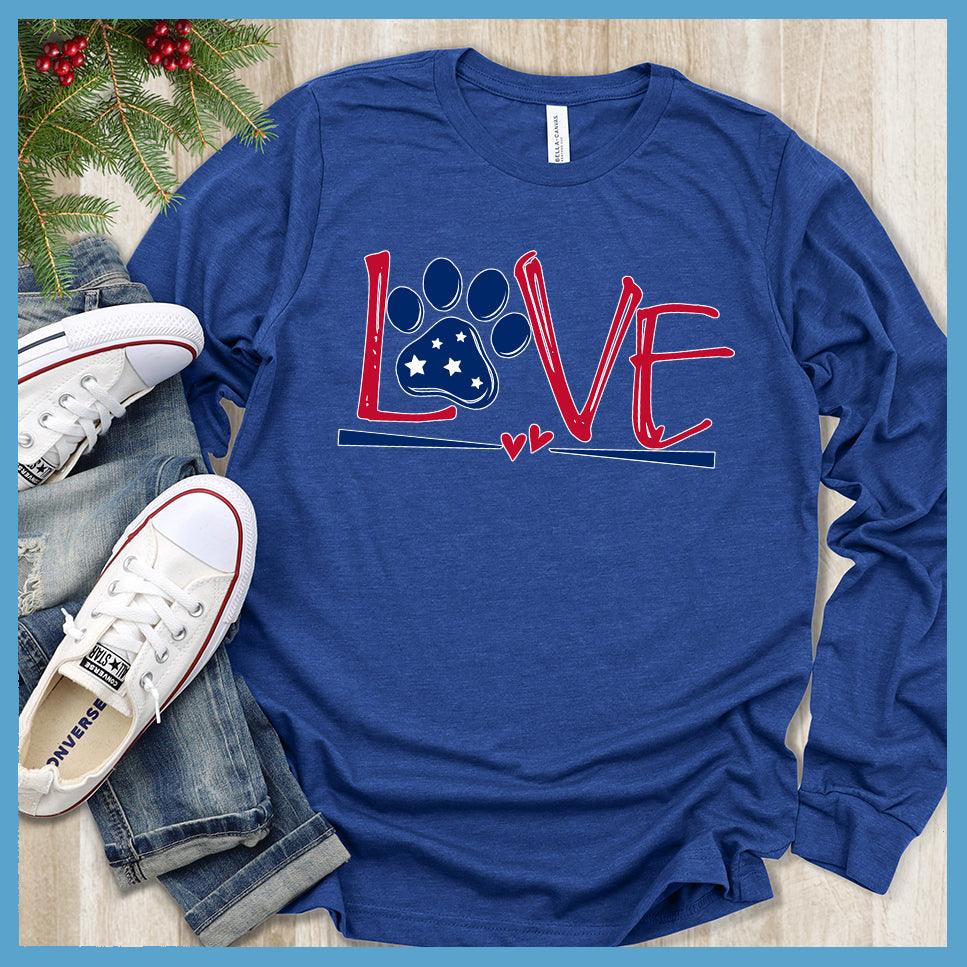 Dog Love Colored Print Version 2 Long Sleeves