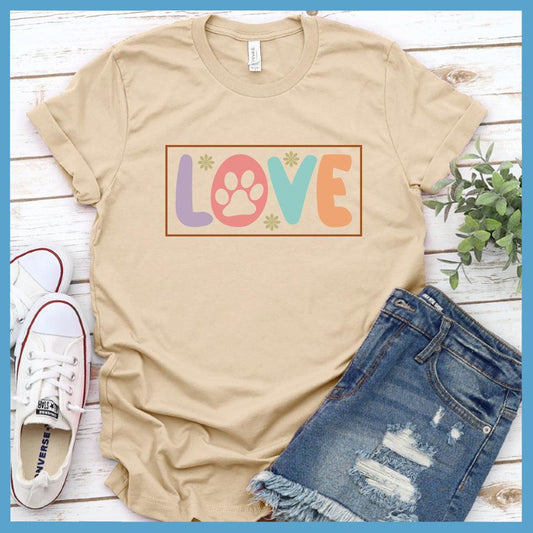 Dog Love Colored Print Version 3 T-Shirt
