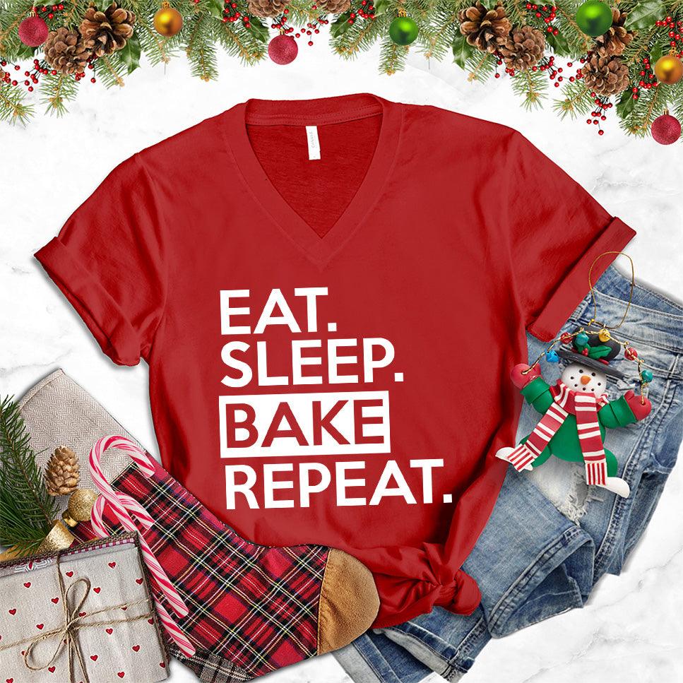 Eat Sleep Bake Repeat V-Neck