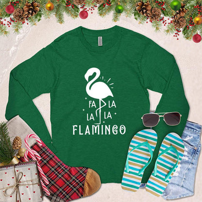 Fa La La La Flamingo Long Sleeves