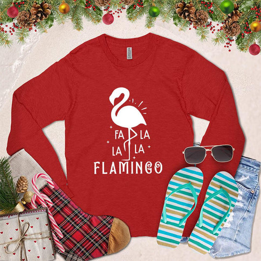 Fa La La La Flamingo Long Sleeves