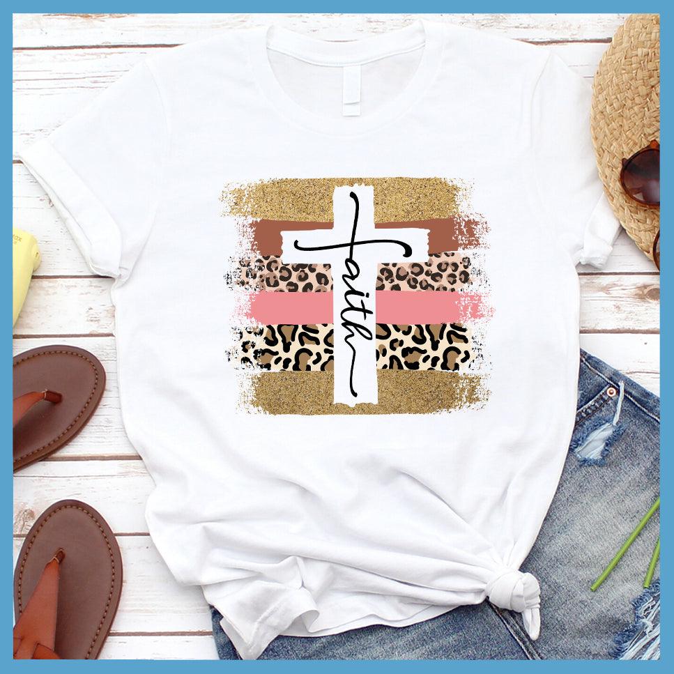 Faith Cross Colored Print T-Shirt