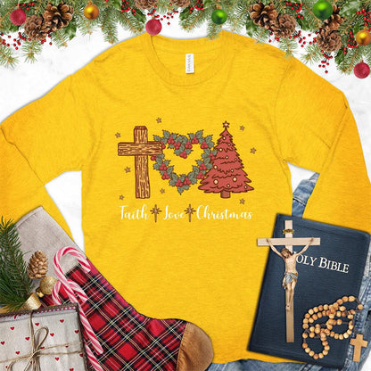 Faith Love Christmas Colored Edition Long Sleeves