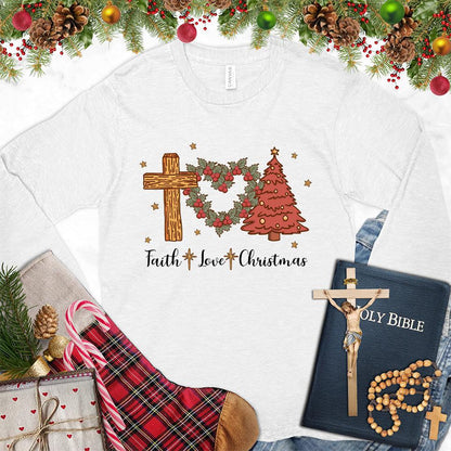 Faith Love Christmas Colored Edition Long Sleeves