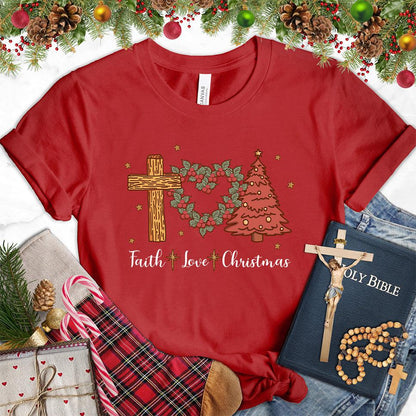 Faith Love Christmas Colored Edition T-Shirt