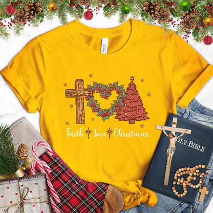 Faith Love Christmas Colored Edition T-Shirt