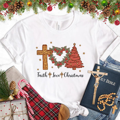 Faith Love Christmas Colored Edition T-Shirt
