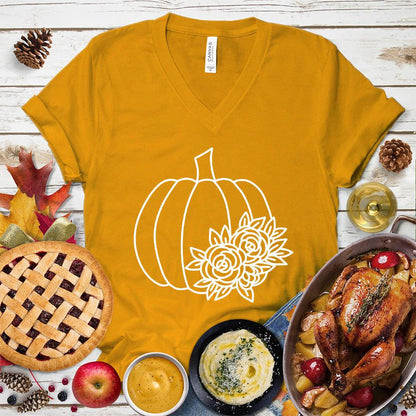 Fall Pumpkin Version 2 V-Neck