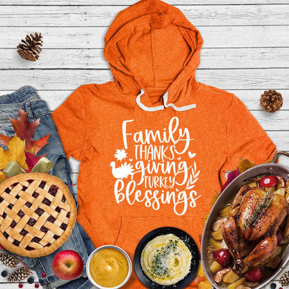 Family Thanksgiving Turkey Blessings Hoodie