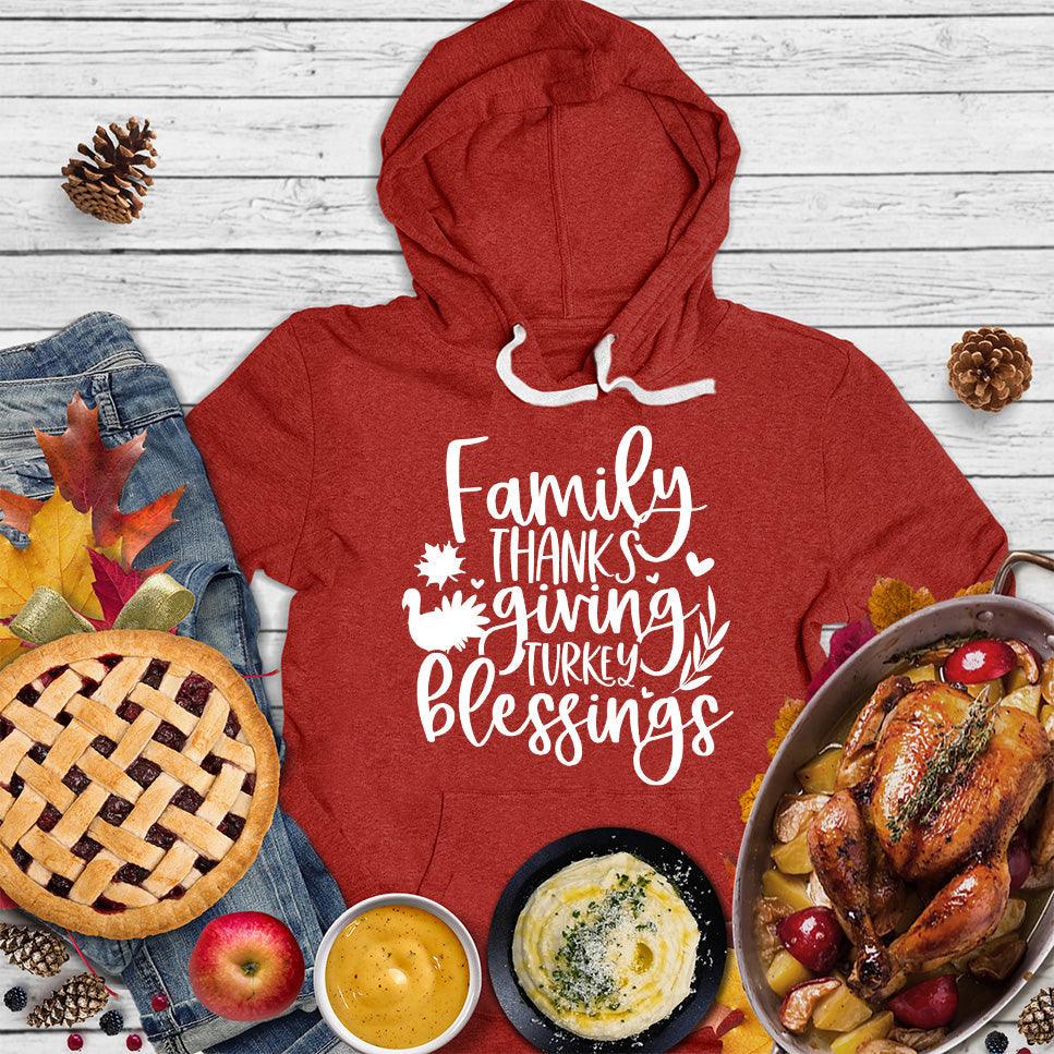 Family Thanksgiving Turkey Blessings Hoodie