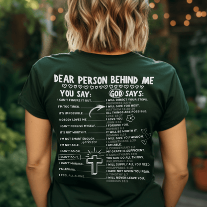 You Say, God Says T-Shirt Colored Edition