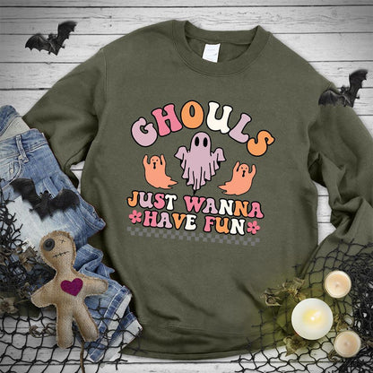 Ghouls Just Wanna Have Fun Colored Edition Sweatshirt