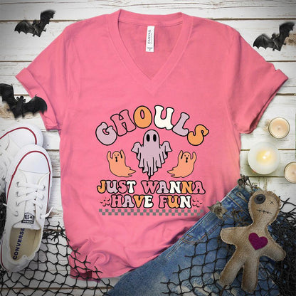 Ghouls Just Wanna Have Fun Colored Edition V-Neck