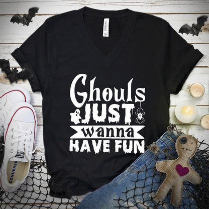 Ghouls Just Wanna Have Fun V-Neck