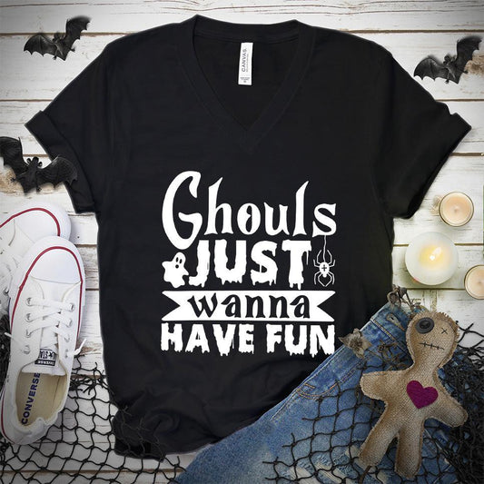 Ghouls Just Wanna Have Fun V-Neck