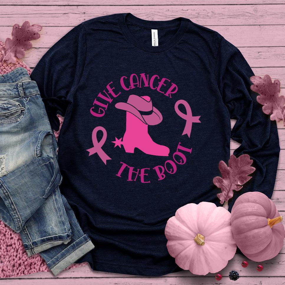 Give Cancer The Boot Version 3 Colored Edition Long Sleeves