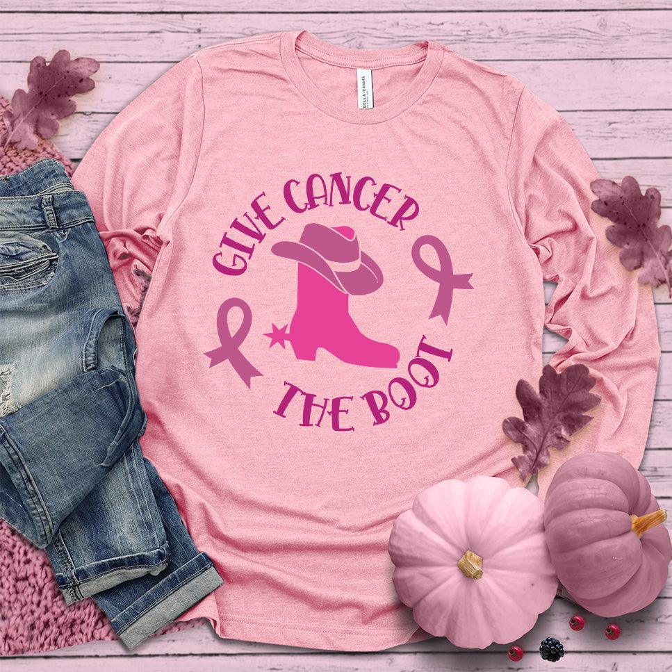 Give Cancer The Boot Version 3 Colored Edition Long Sleeves