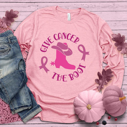Give Cancer The Boot Version 3 Colored Edition Long Sleeves