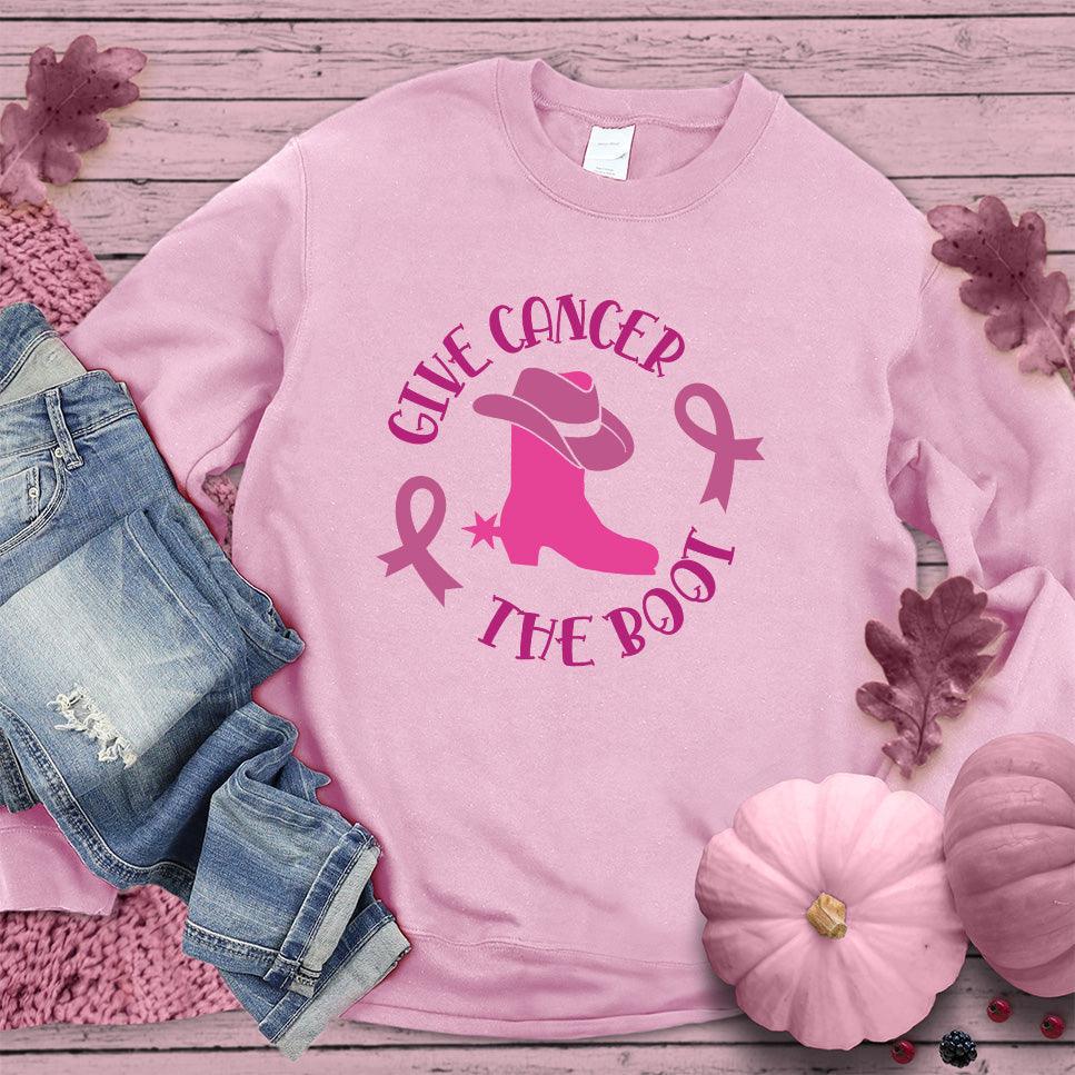 Give Cancer The Boot Version 3 Colored Edition Sweatshirt