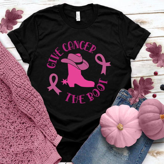 Give Cancer The Boot Version 3 Colored Edition T-Shirt
