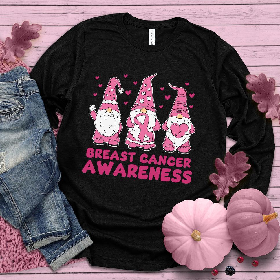 Gnomes Breast Cancer Awareness Colored Edition Long Sleeves