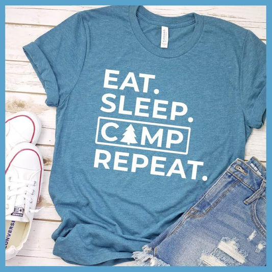 Eat Sleep Camp Repeat T-Shirt