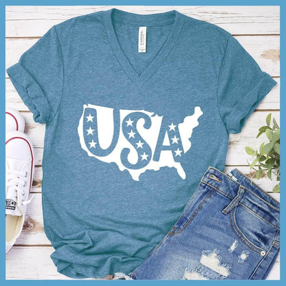 USA V-neck