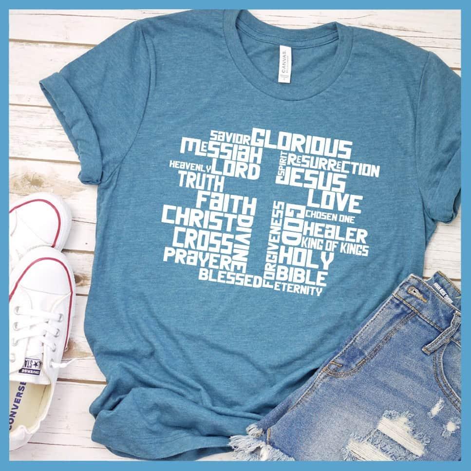 Christmas Cross Collage Version 2 T-Shirt