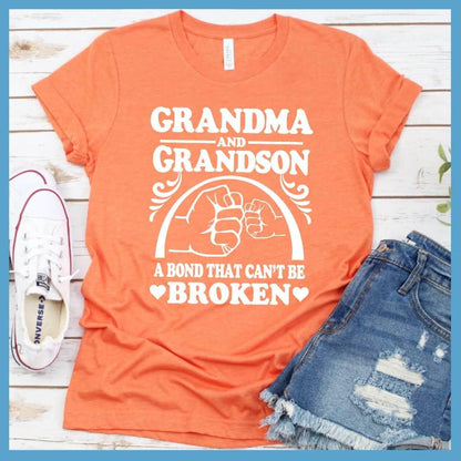 Grandma And Grandson A Bond That Can't Be Broken Version 2 T-Shirt