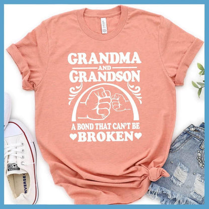 Grandma And Grandson A Bond That Can't Be Broken Version 2 T-Shirt