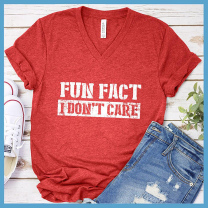 I Don't Care V-Neck - Hardcore Edition