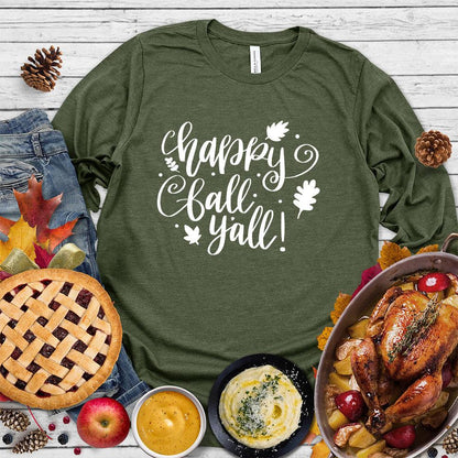 Happy Fall Y'all Long Sleeves
