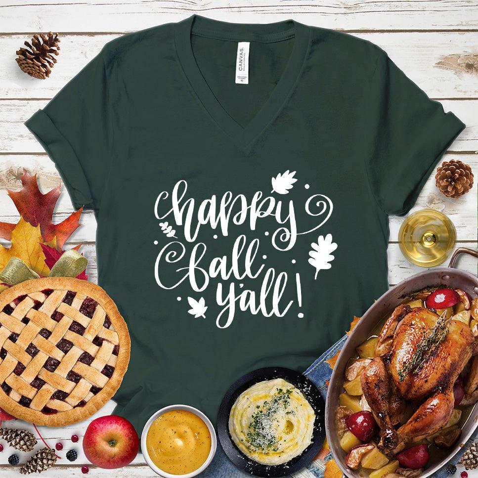 Happy Fall Y'all V-Neck