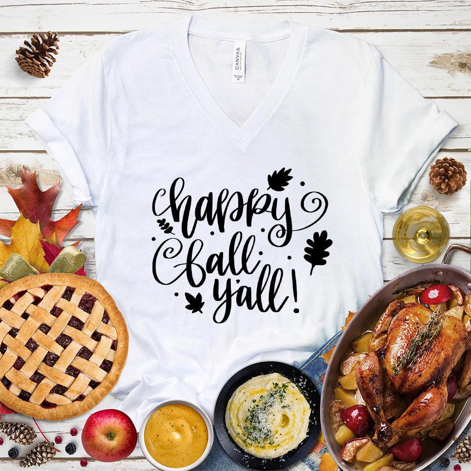 Happy Fall Y'all V-Neck
