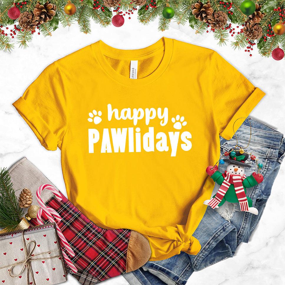 Happy Pawlidays Version 2 T-Shirt