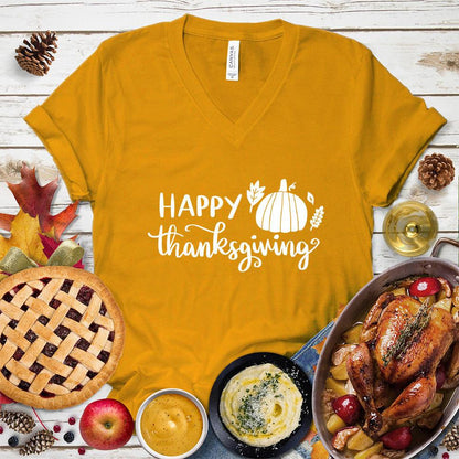Happy Thanksgiving Version 2 V-Neck