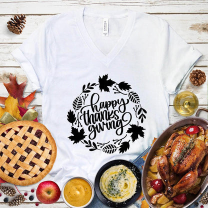 Happy Thanksgiving Version 5 V-Neck