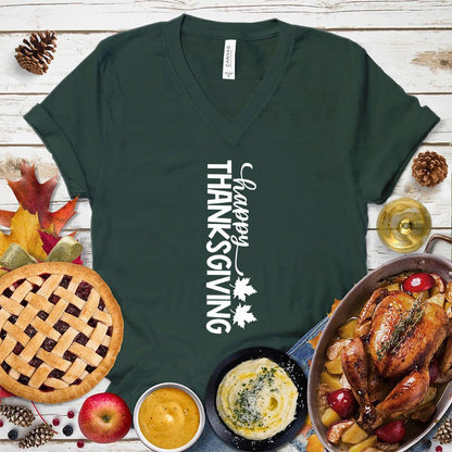 Happy Thanksgiving Version 6 V-Neck