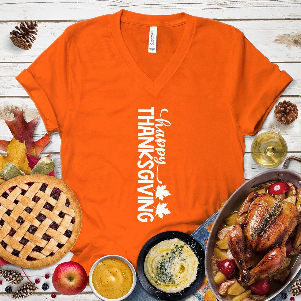 Happy Thanksgiving Version 6 V-Neck