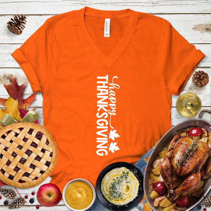 Happy Thanksgiving Version 6 V-Neck