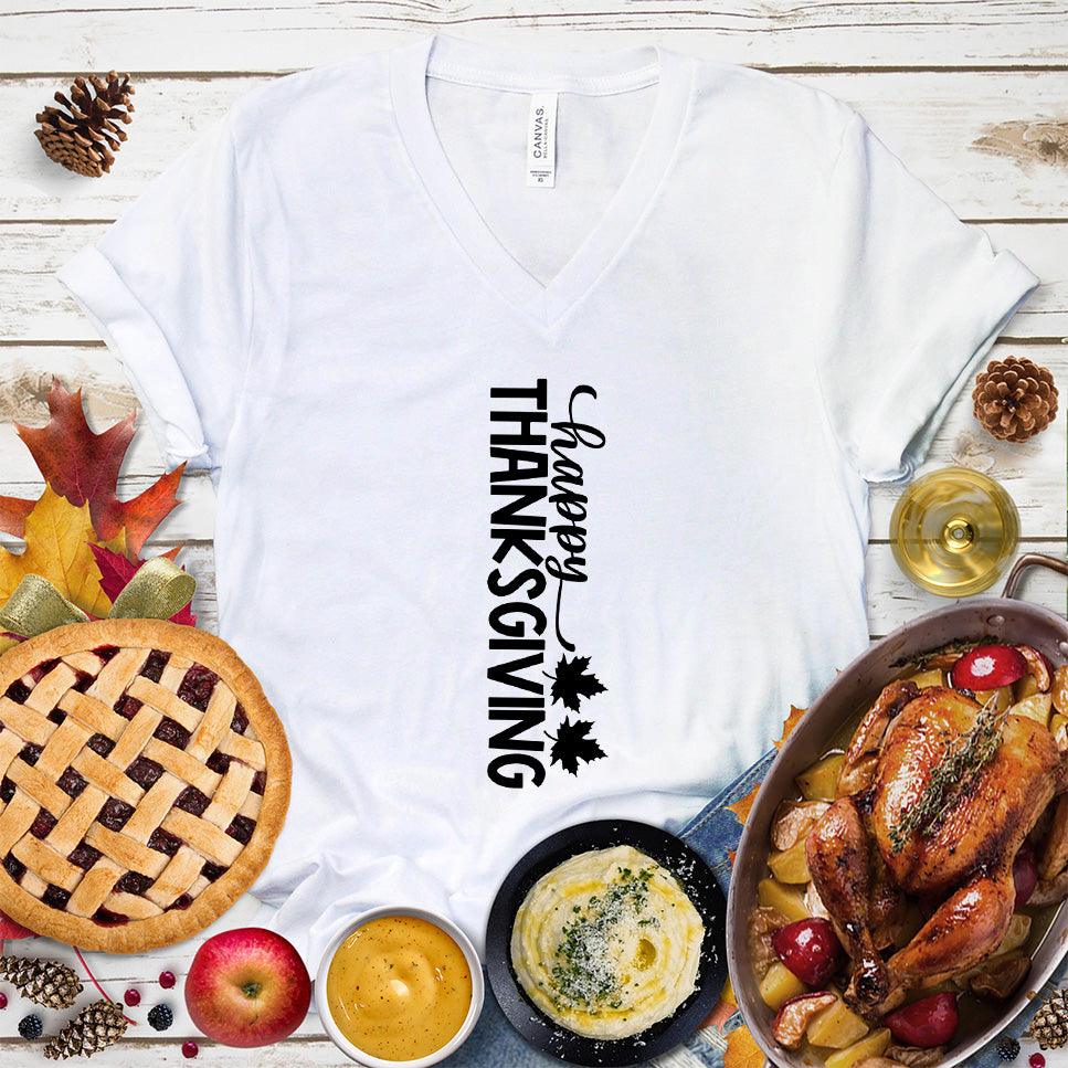 Happy Thanksgiving Version 6 V-Neck