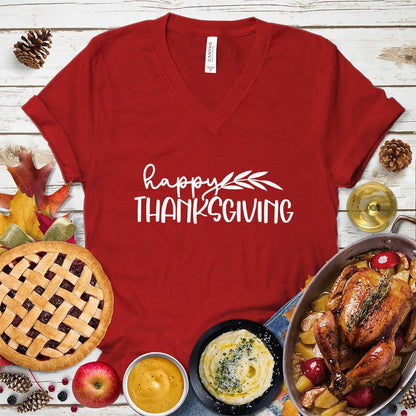Happy Thanksgiving V-Neck