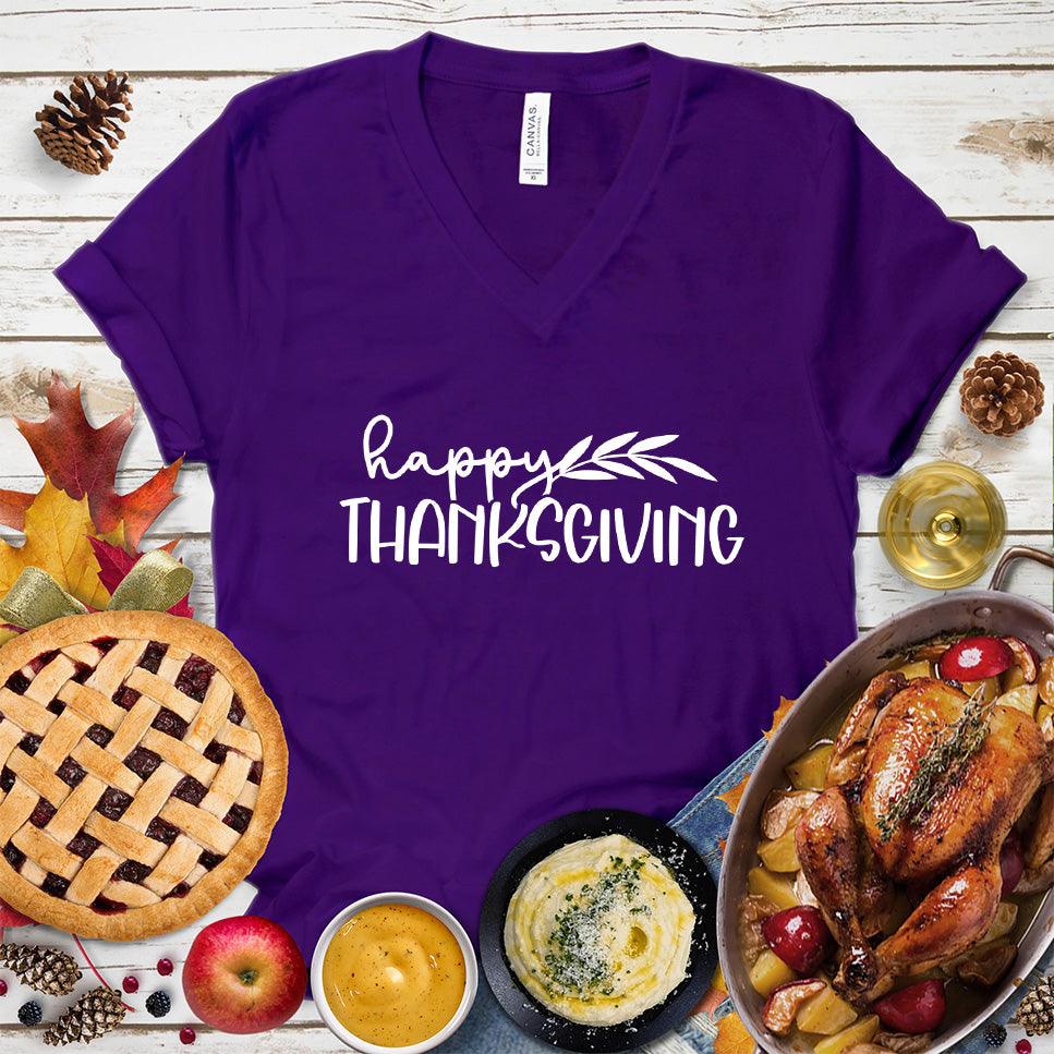 Happy Thanksgiving V-Neck