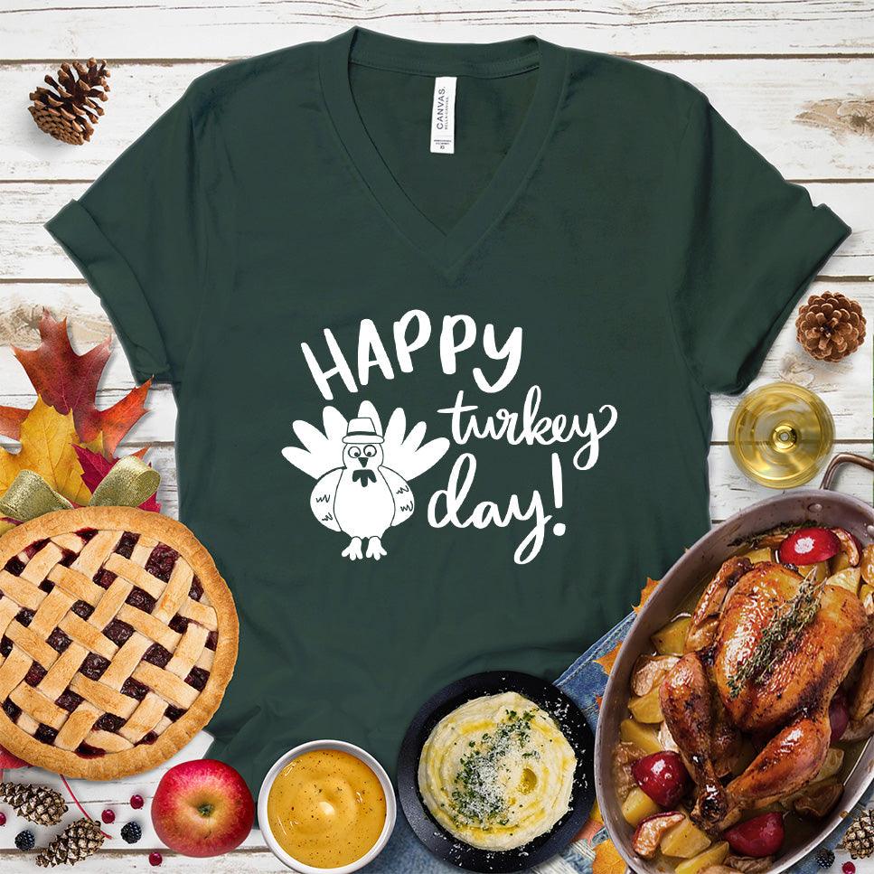 Happy Turkey Day V-Neck