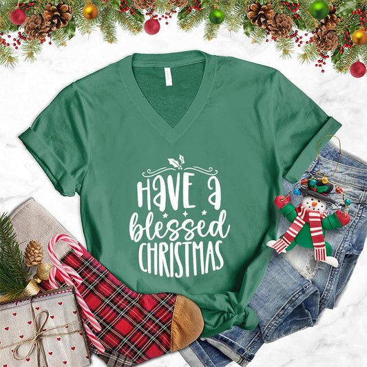 Have A Blessed Christmas V-Neck