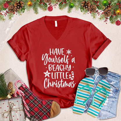 Have Yourself A Beachy Little Christmas V-Neck