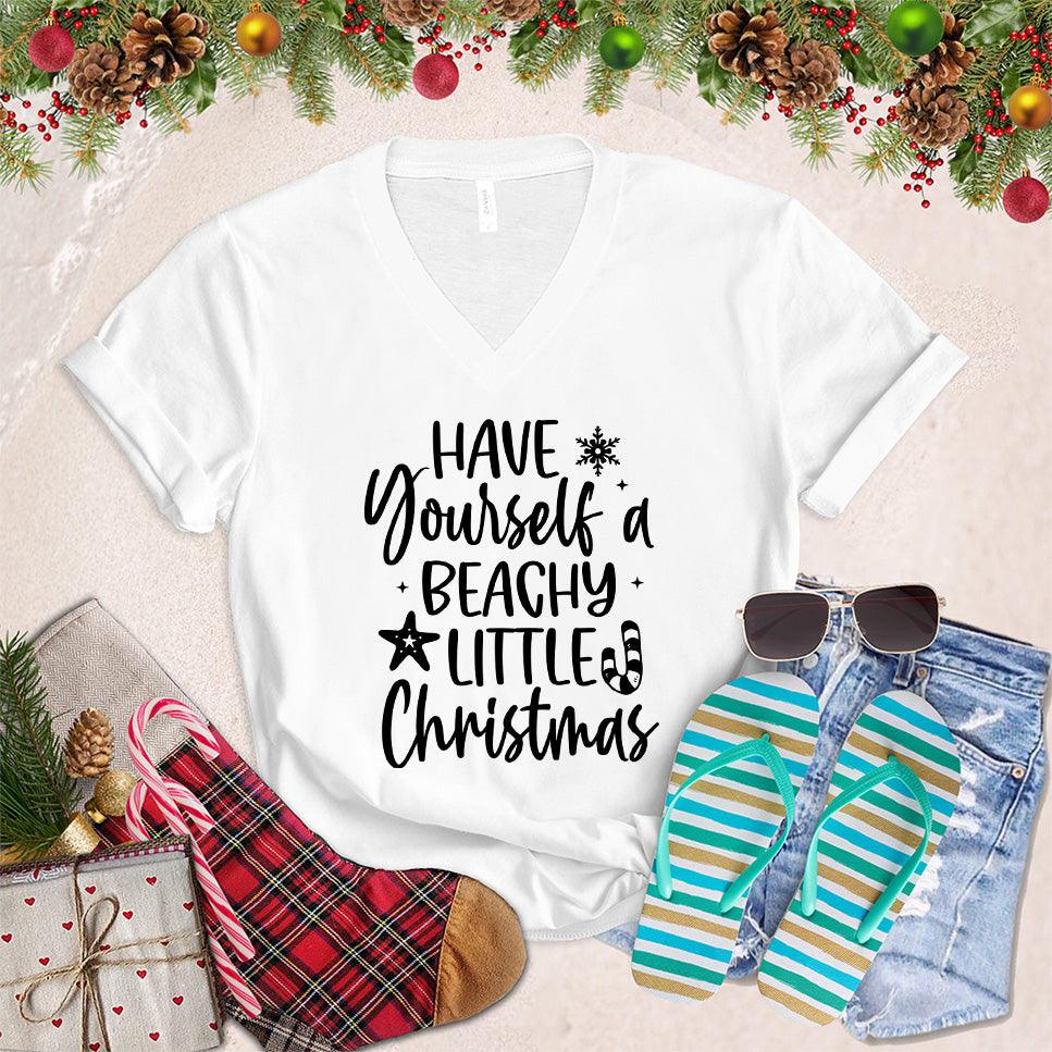 Have Yourself A Beachy Little Christmas V-Neck