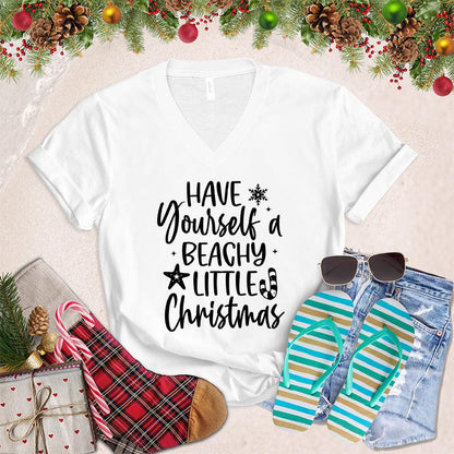 Have Yourself A Beachy Little Christmas V-Neck