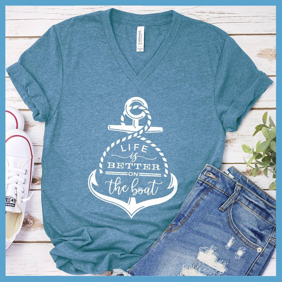 Life Is Better On The Boat V-neck